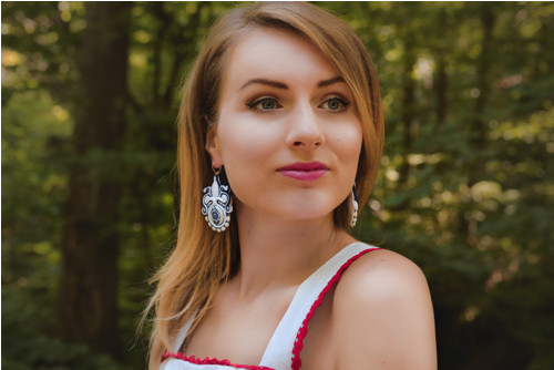 Folkové šujtášové náušnice III.