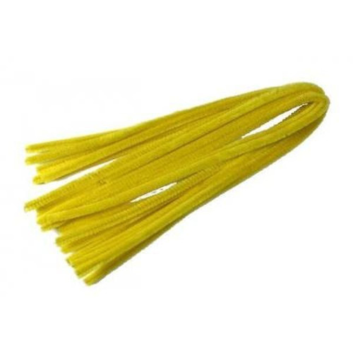 Chlupaté drátky 30cm x 6mm 100ks žluté