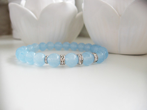 Sky náramek • Chalcedon • Chirurgická Ocel — foto 1