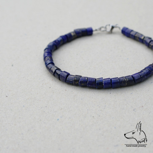 Lazhvard (lapis lazuli) - modrý náramek — foto 1