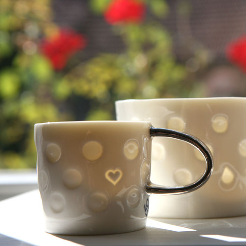 Srdcový...dotty (porcelán) — foto 1