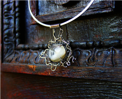 Nerezový náhrdelník..." Silver sun" — foto 1