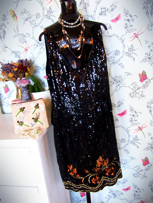Šaty Gatsby black&gold — foto 1