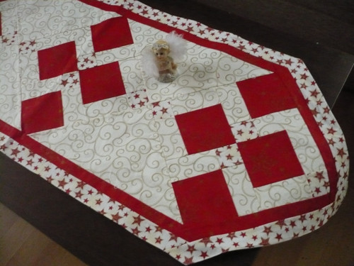 Vánoční štola -červenozlatá — foto 1
