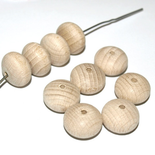 Dřevěné korálky natural 18x12mm (cena 10ks) GAMEWA