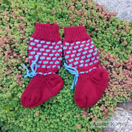 Terrakotové ponožkonávleky, merino, 12 cm