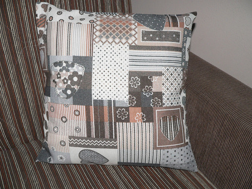 Povlak hnědý patchwork — foto 1