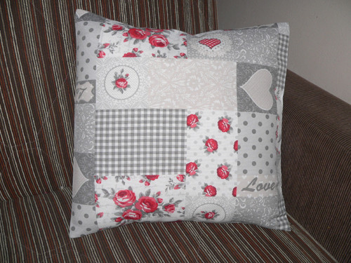 Povlak béžovo-šedý patchwork — foto 1