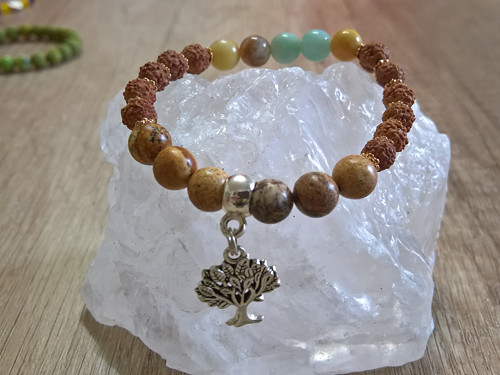 Rudraksha náramek — foto 1