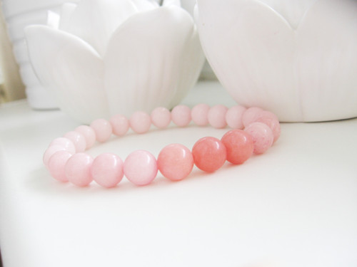 Rose Apricot náramek • Jadeit — foto 1