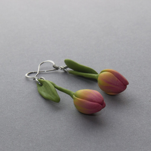 Náušnice - Tulipány — foto 1