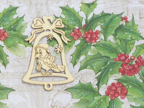 Zvoneček s ptáčkem 9x6,2cm