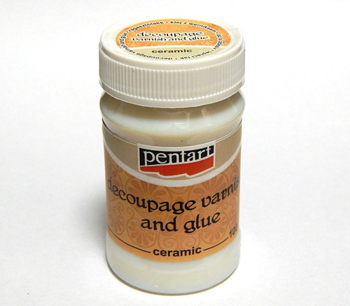 Decoupage lepidlo a lak v 1 na keramiku , 100ml