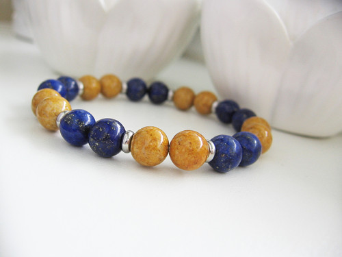 Eff náramek Lapis Lazuli • Fossi • Ch.Ocel — foto 1