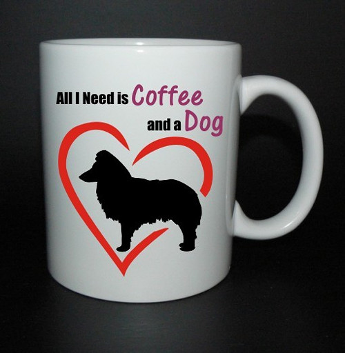 Hrníček All I need is coffee and a dog - šeltie