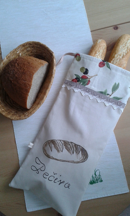 Látkový pytlík na chleba - chlebovník — foto 1