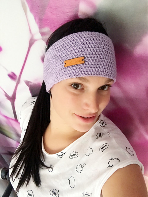 Háčková čelenka z merina — foto 1