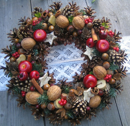 Adventní věnec s jablíčky - rezervace — foto 1