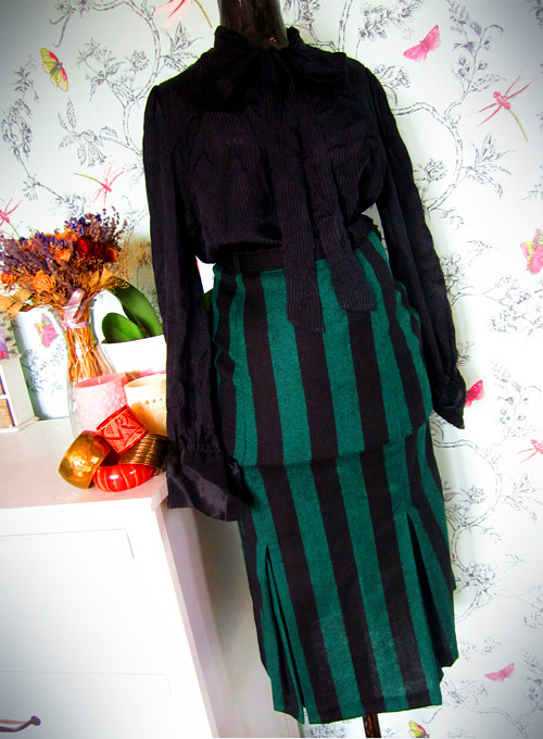 Geniální retro sukně stripes — foto 1
