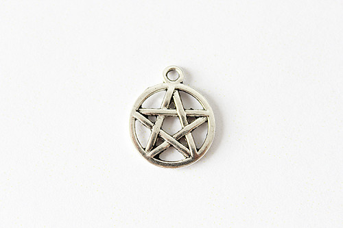 2ks - Přívěsek pentagram - 17x20 mm — foto 1