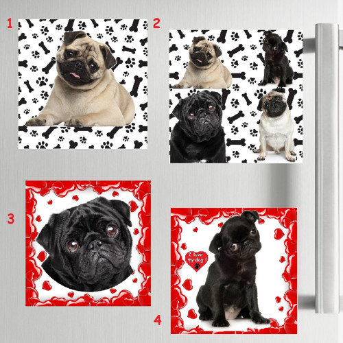 Mops Magnet Na Lednici Xl