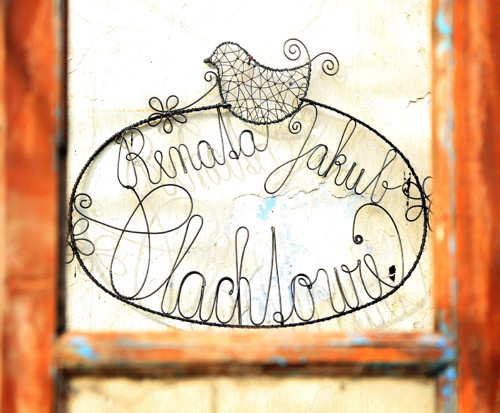 Domovní cedule... drátovaná. — foto 1