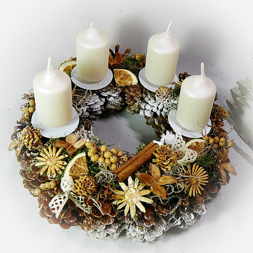 Adventní věnec - V přírodních tónech — foto 1