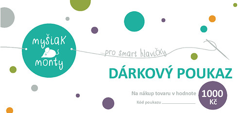 Nákupní poukaz 1000 Kč u prodejce Mysiak Monty