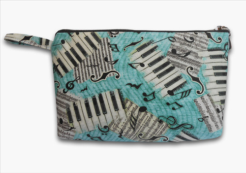 Taštička-Encore! -Piano Keys & Notes (modrá barva) — foto 1