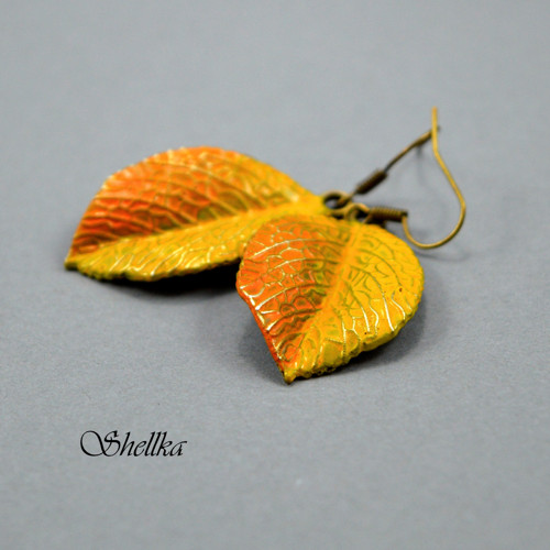 Náušnice ,,AUTUMN LEAVES,, III. — foto 1