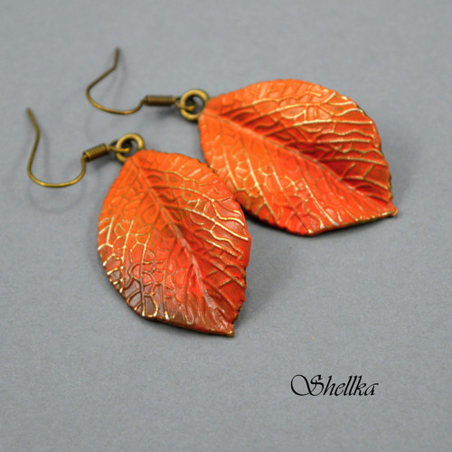 Náušnice ,,AUTUMN LEAVES,, IV. — foto 1