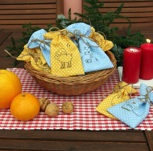 Adventní kalendář malované pytlíčky — foto 1