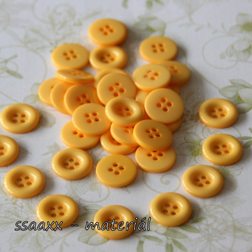 Plastový knoflík ~ 18 mm ~ 2ks ~ sluníčkový