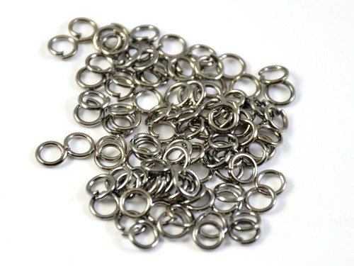 Kroužky 4 x 0,7 mm, gunmetal