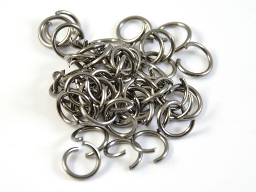 Kroužky 7 x 0,9 mm, gunmetal