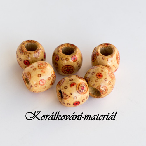 Korálky dřevěné 6ks — foto 1