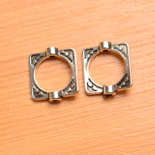Klec na korálky - 16x14 mm - 4 kusy
