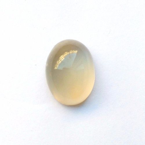 Mesačný kameň šedý kabošon ovál / 14,5x11 mm