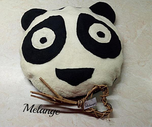 Fleecový polštářek Panda s pohankovou výplní