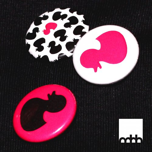Buttons (black and pink ducks) — foto 1