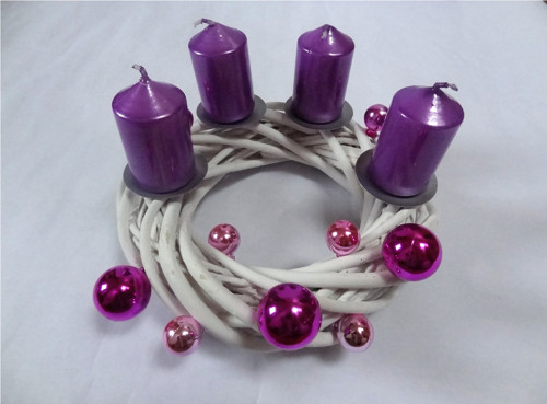 Proutěný adventní věneček — foto 1