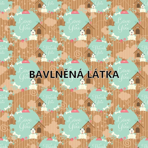 Bavlněná látka - panel 35 x 35 cm — foto 1
