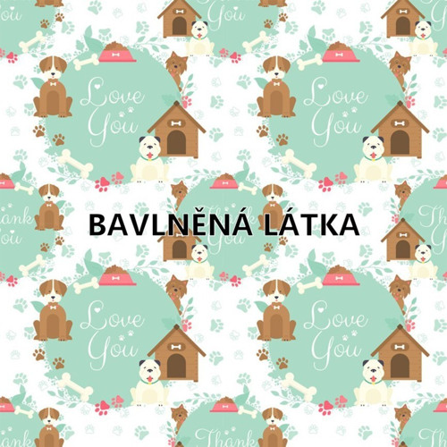 Bavlněná látka - panel 35 x 35 cm — foto 1