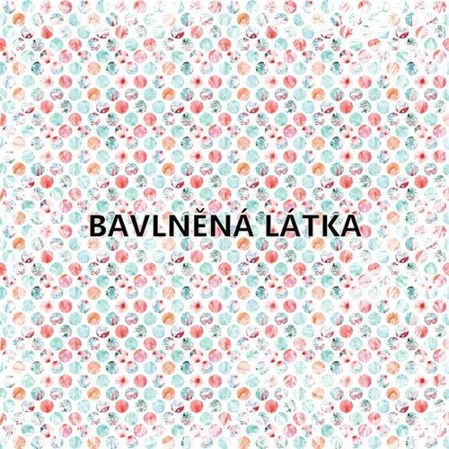 Bavlněná látka - panel 35 x 35 cm