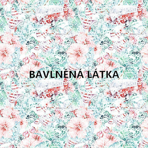 Bavlněná látka - panel 35 x 35 cm