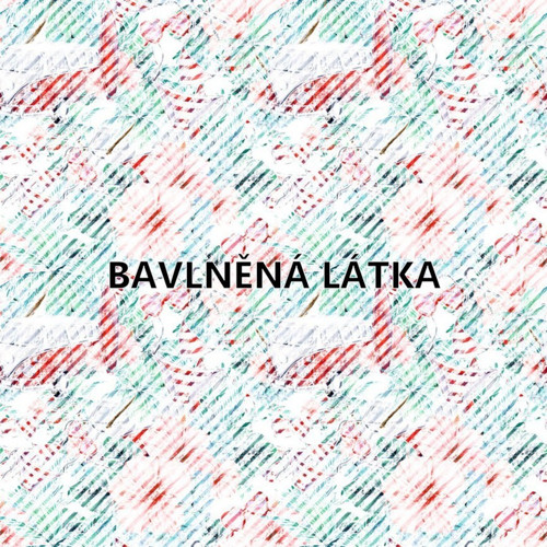Bavlněná látka - panel 35 x 35 cm