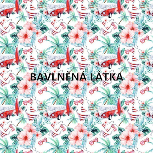 Bavlněná látka - panel 35 x 35 cm — foto 1