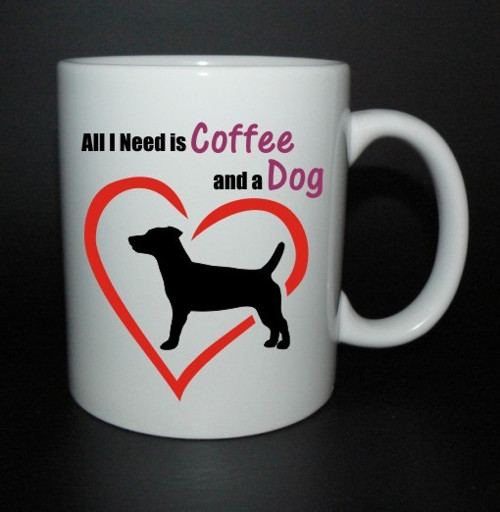 Hrníček All I need is coffee and a dog - ruslík