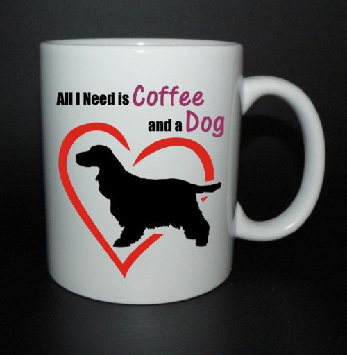 Hrnek All I need is coffee and a dog - kokršpaněl