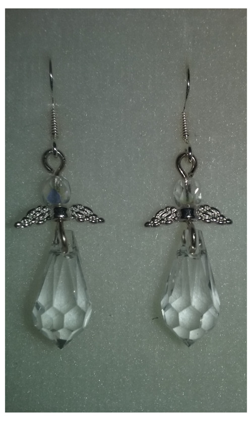 Náušnice andilci swarovski — foto 1